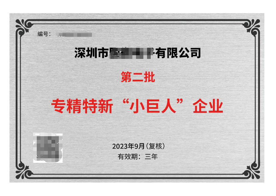 小巨人企业的认定